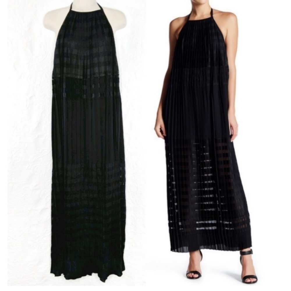 Black Halter Maxi Dress